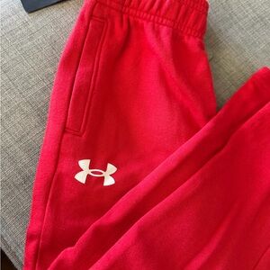 Under Armour Kids Bright Red Joggers